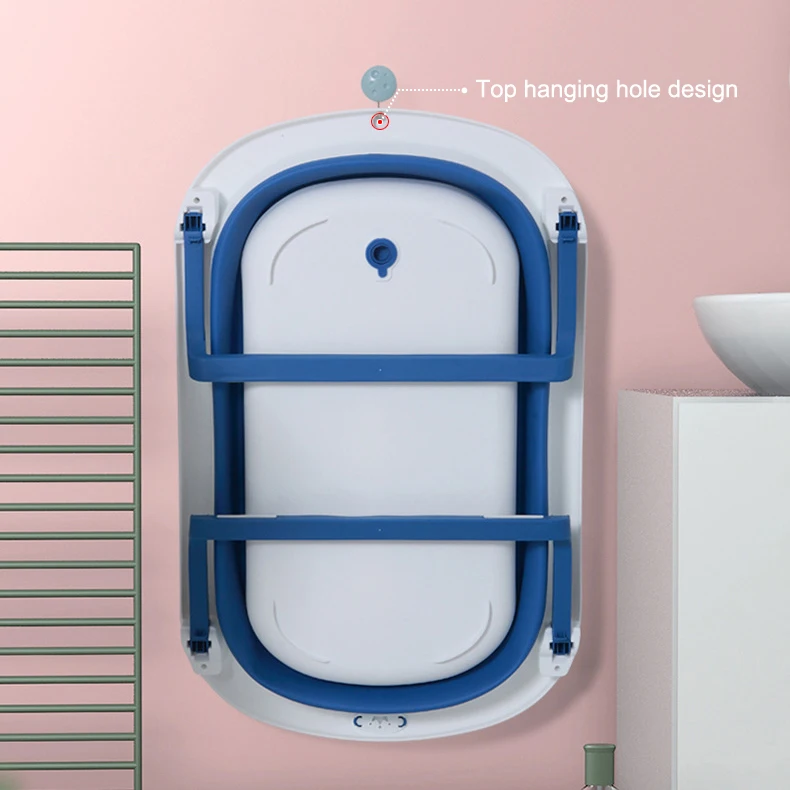 Factory supplied wholesale bathroom foldable bathtub portable PP TPE plastic bath tub For baby bath