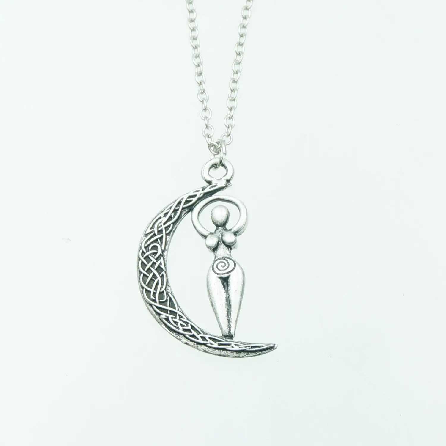 Wicca Moon Goddess Pendant Accessories For Women Necklace Pagan Amulet Wiccan Jewelry Dropship Suppliers