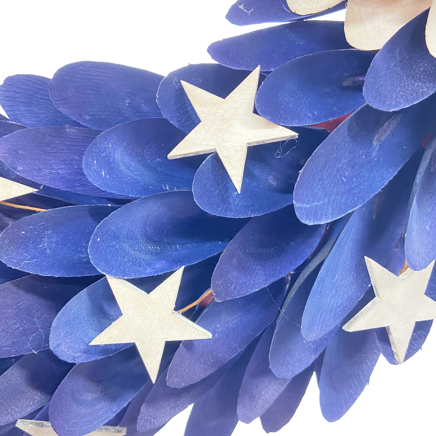 Independence day USA July 4th Patriotic Handcrafted Hanging Flag american eagle wreath