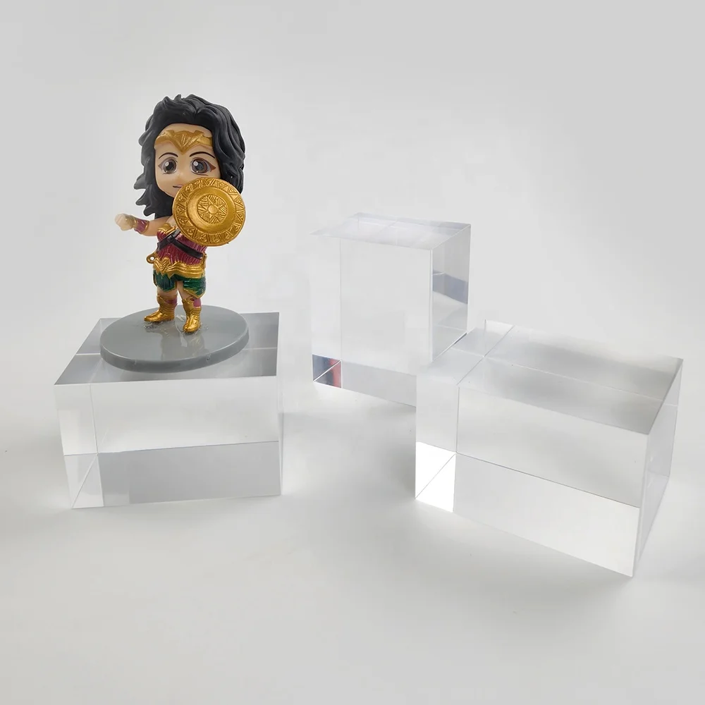 Wholesale Custom Transparent Crysta Acrylic Block Clear Acrylic Cube Block