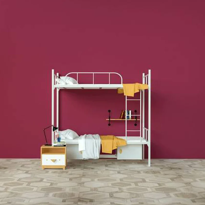 High Quality Metal Loft Bunk Bed with Desk and Locker for Adults for Dormitory Apartments Collage Bedrooms Hotels Schools