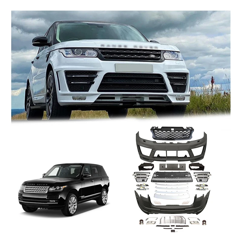 Factory Auto Parts LM Style Body Kit Front Rear Bumper Head Lamp Fender Wide Body Kit For Land Rover Range Rover 2014-2017