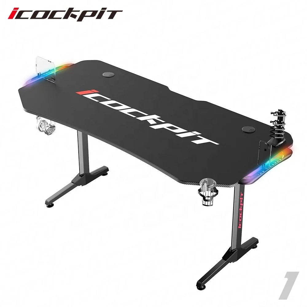 Современный игровой компьютерный стол 2020 Настольный ПК с RGB-подсветкой для