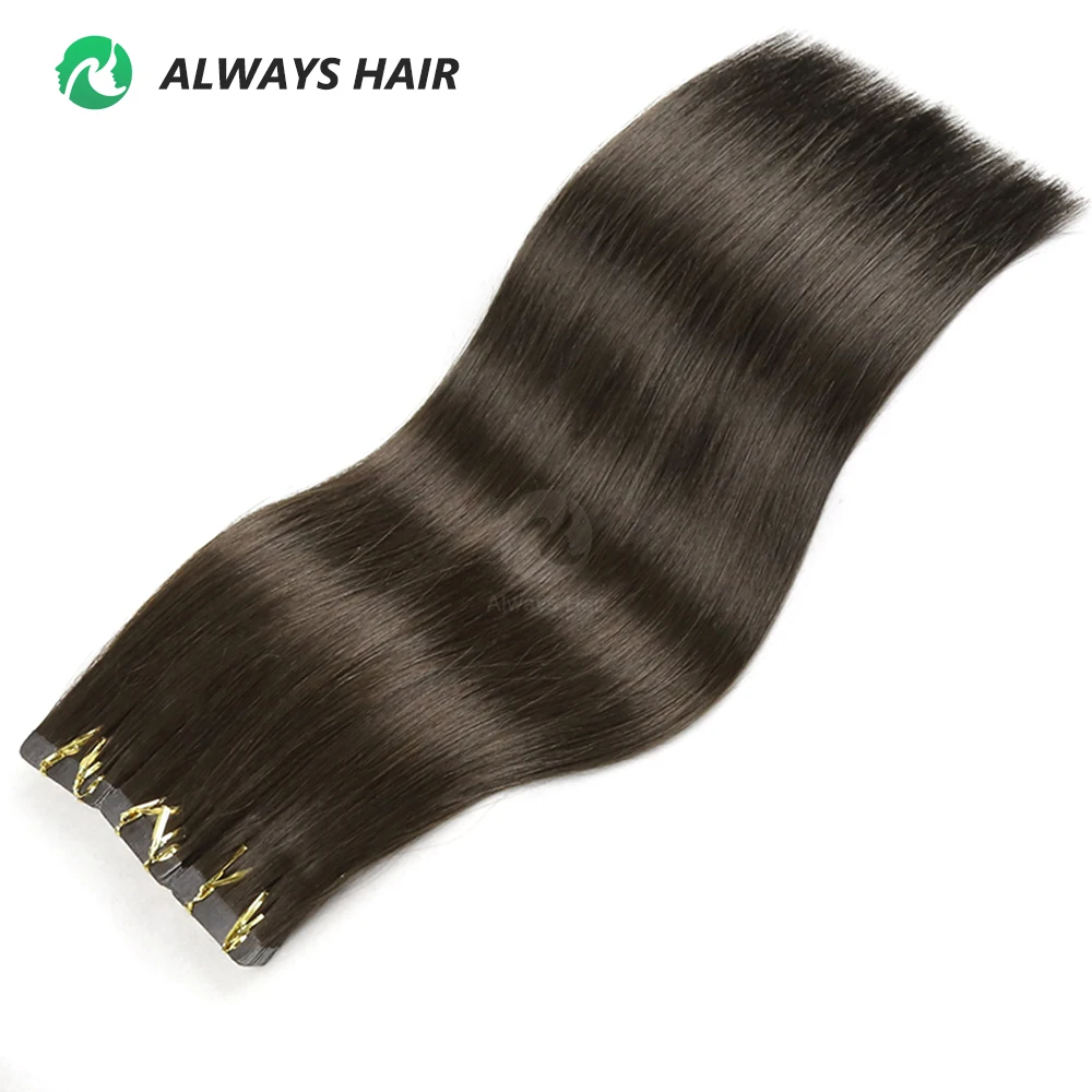 Wholesale Double Drawn Remy Raw Tape Hair Extensions 100 Human Chinese Cuticle Hair Tape In Hair Extensions