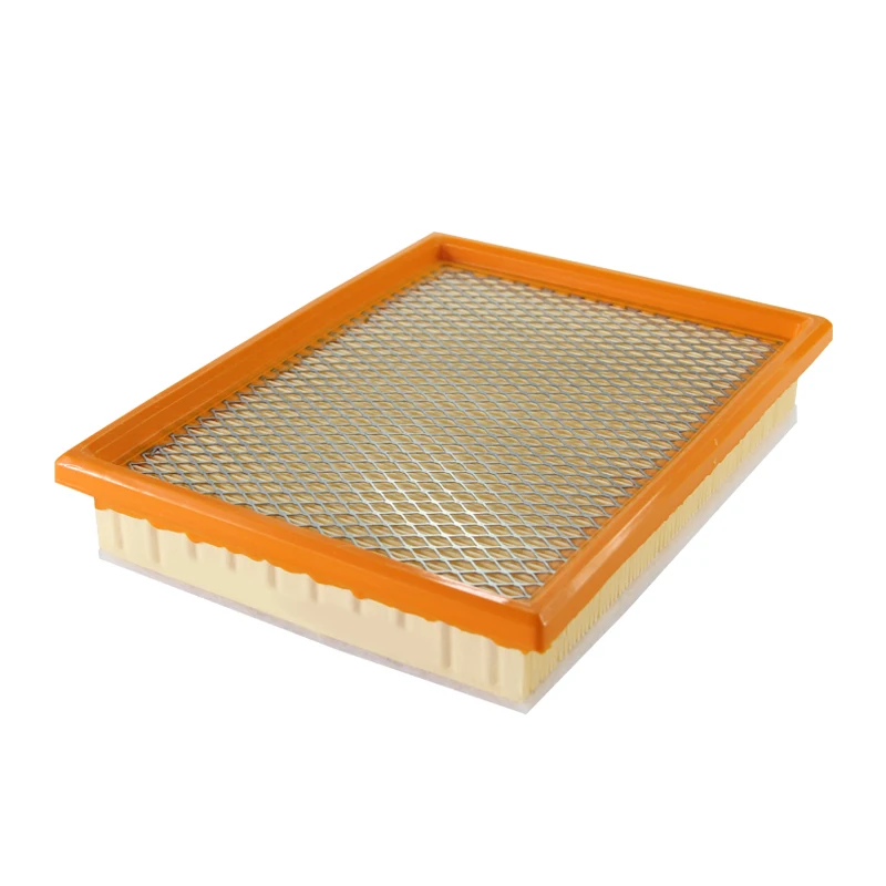 Orange PU Sealed Metal Mesh Filter Paper Filter Cartridge Car Air Filter Production Line OEM A1208C For Chevrolet Auto Parts