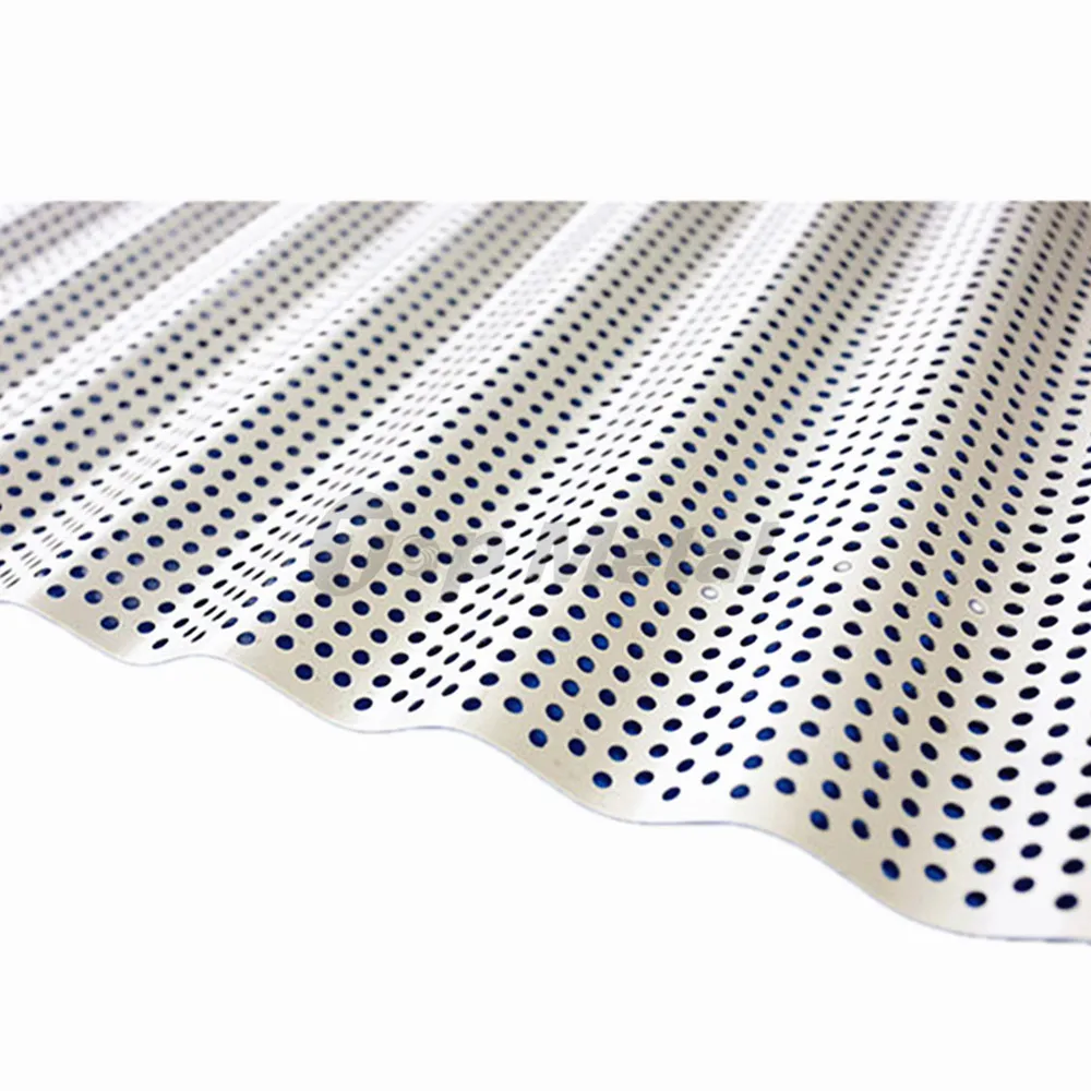 Building Exterior Aluminium Perforated Corrugated Facade Panel