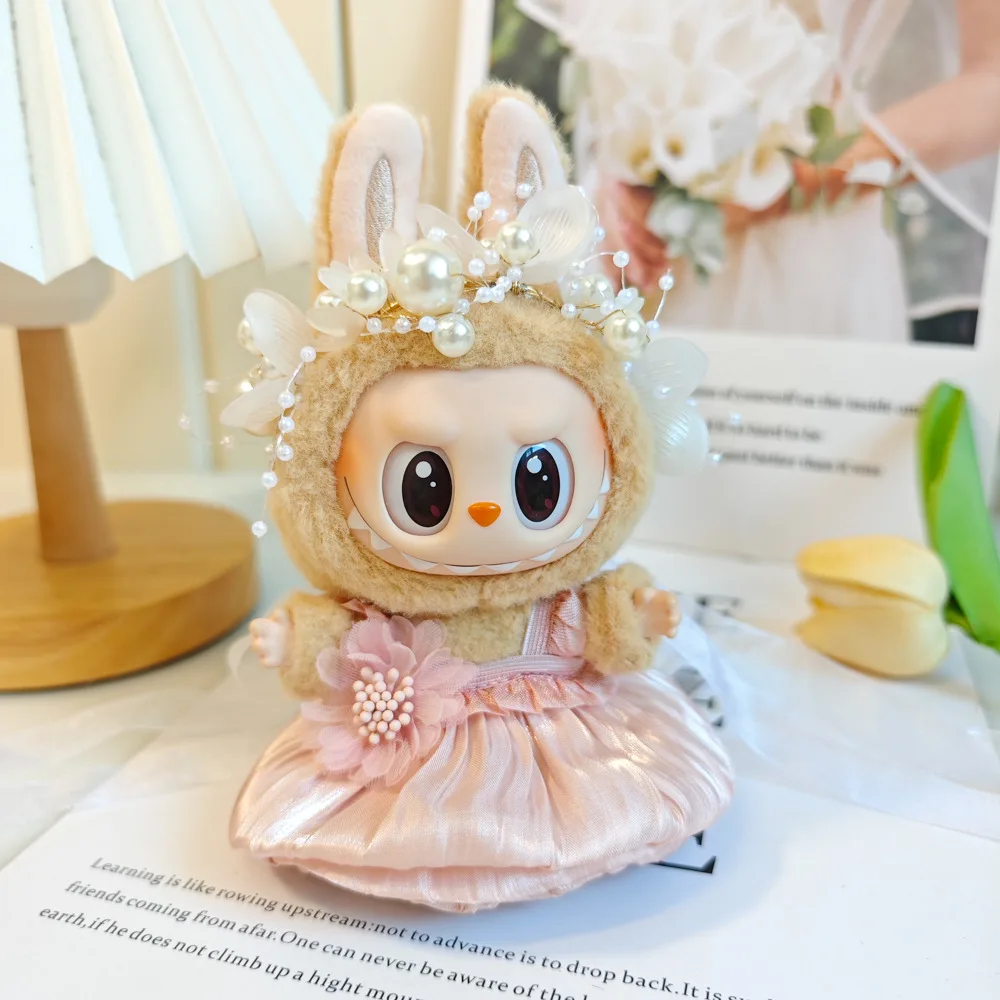 New Arrival Dress Labubu Princess Clothes Plush Toy Pendent Protect Plush Doll DIY Suit Wedding Dress Outfit Clothing for labubu