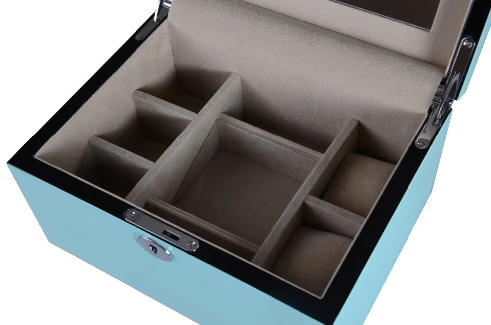Double Tray Jewelry Box Window Watch Box Jewelry Storage Packaging Box Organize