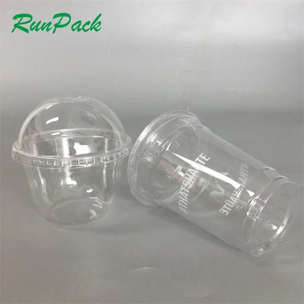Customize design 8oz 12oz 16oz 20oz disposable PET plastic cups