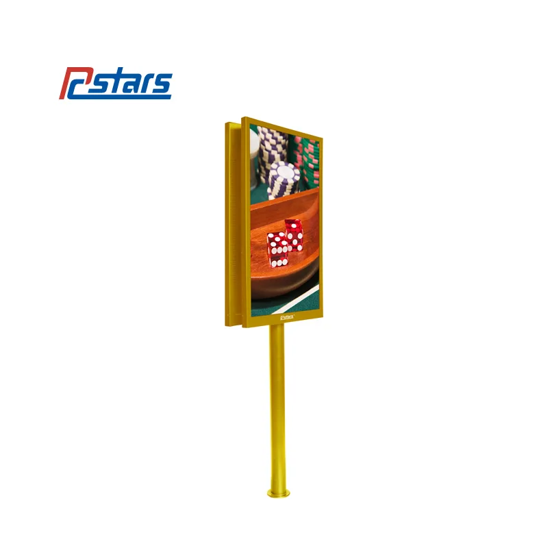 24 inch Double sided Free Standing vertical interactive advertising display LCD touch screen Monitor kiosk digital signage