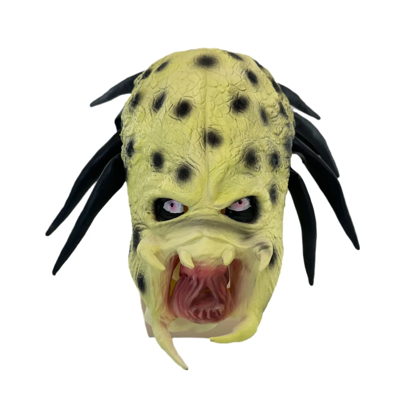 Predator Mask with Dreads Hair Scary Alien Masks Full Face Latex Masque Props Halloween Costumes Accessories
