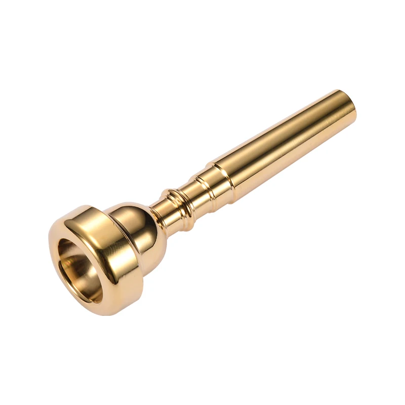 Gold-plated surface on cooper trumpet mouthpiece accessories for professional