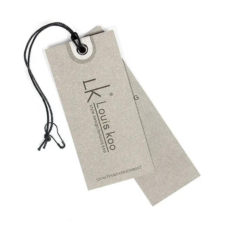 China luxury coated paper printed hang tag for jeans garment template T-shirt hang tag labels