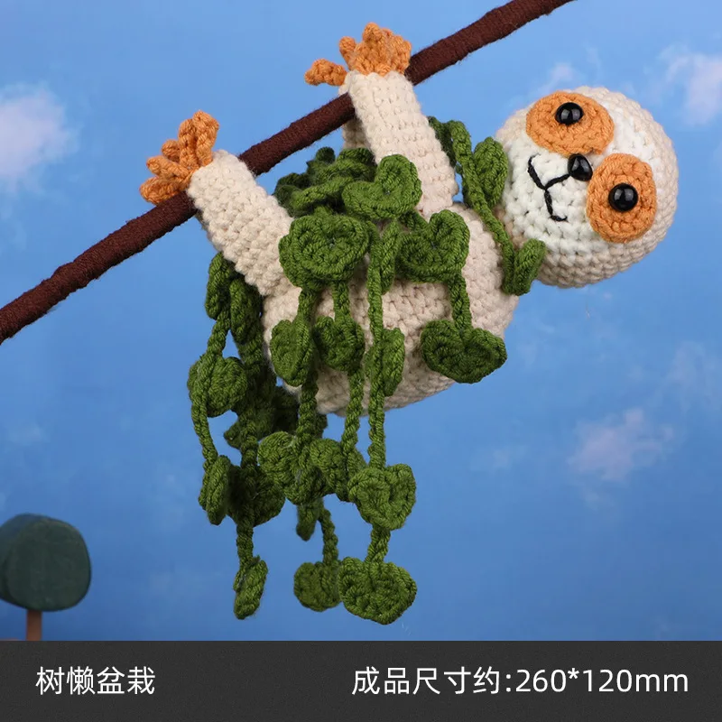 Easy To Do Knitted Crochet Starter Kit Animal DIY Handmade Wool Yarn 5 PCS Jellyfish Beginners Crochet Kit for Beginners