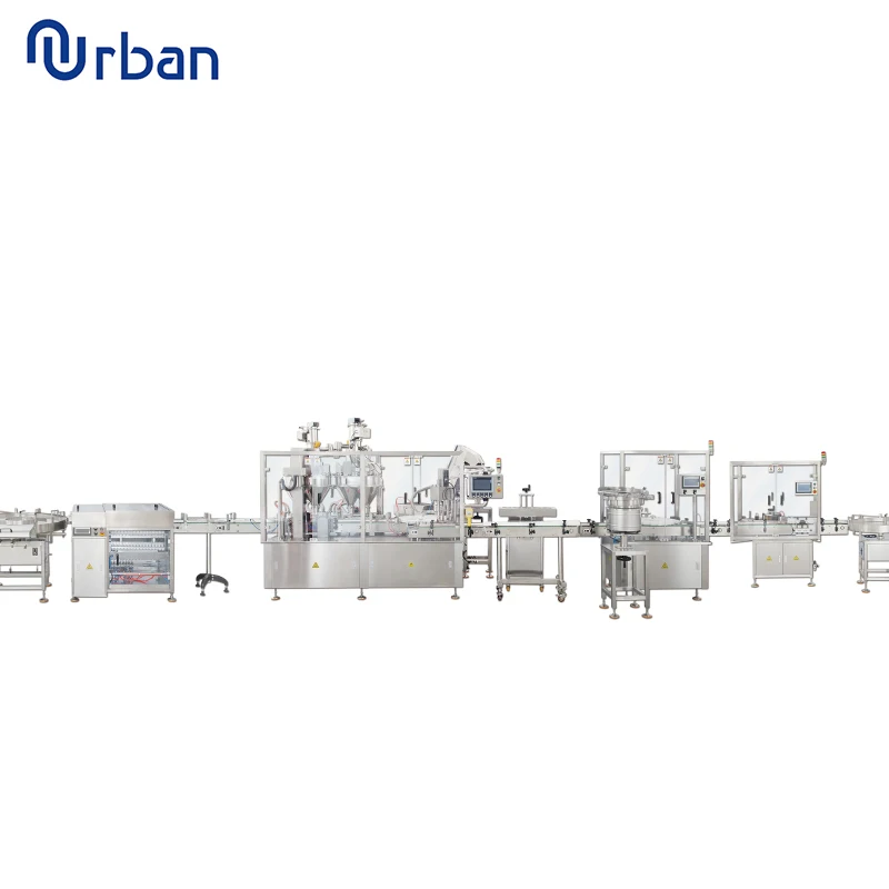 1 - 500g Automatic 4 Head Dry Powder Filling Machine Production Line