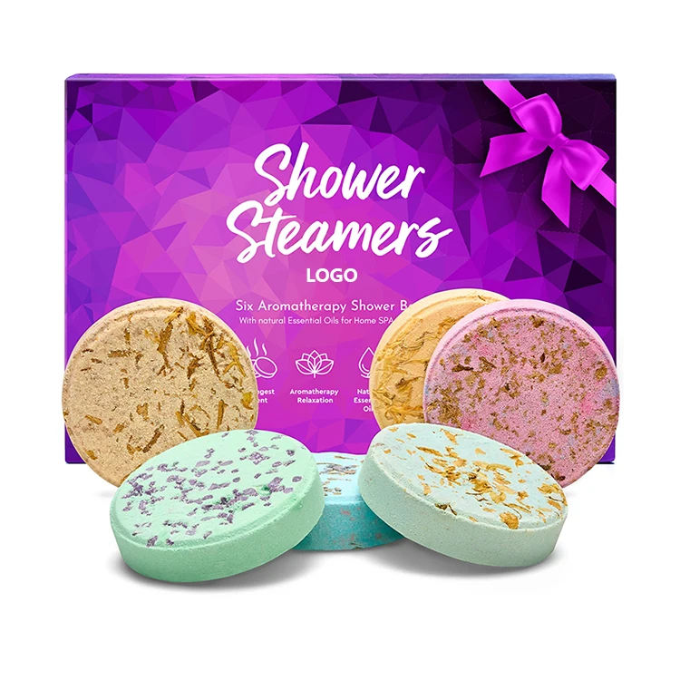 Shower Steamers Aromatherapy Variety Pack of 6 Shower Bombs with Essential Oils