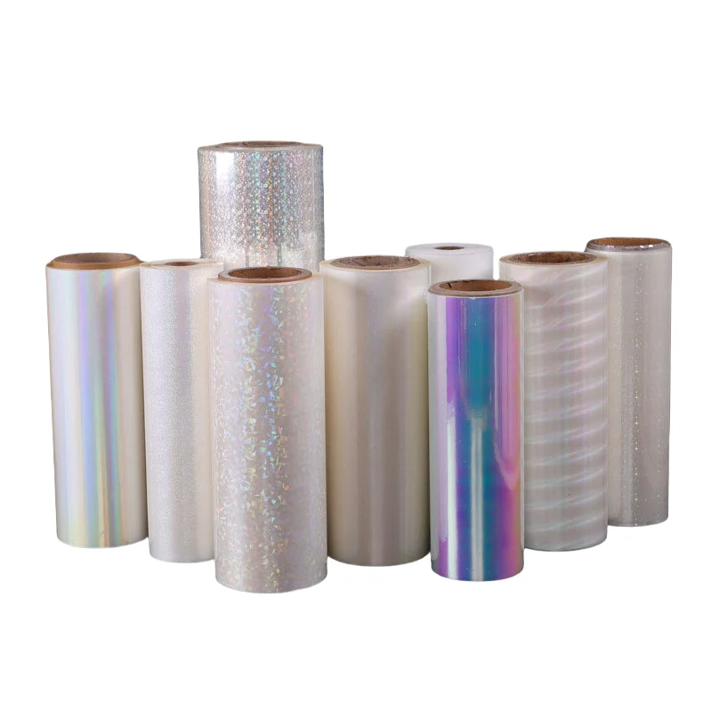 Bopp Petg Pe Roll 3D Flash Film Print Media Clear Hologram  Hot Thermal Lamination Laminating Film