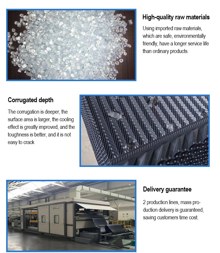 Cheap 4Ft 5Ft Width Spare PVC OF21 Fill Sheet With Drift Eliminators Eliminator Pack