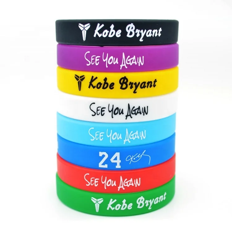 Custom Color and Logo Sports Club Silicone Bracelet Wristband Basketball Association Fans Cheering Squad Silicone  Wrist Band