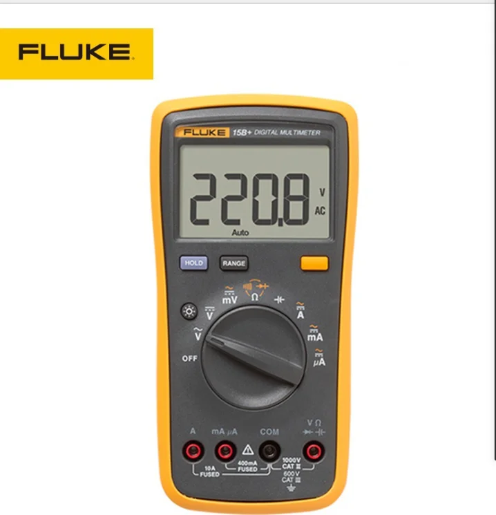 FLUKE 15B+ electric tool  4000 counts digital multimeter  1000V ac/dc current test digital multimeter