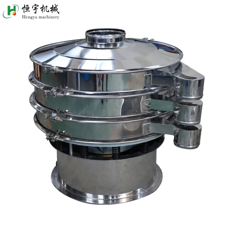 Double layer Powder particle Spirulina liquid Palm oil filtering Circular Vibrating Sieve for separating residues