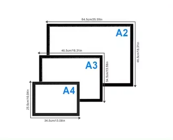 A3 A4 A5 Label logo Design LED Light Pad Craft Tattoo Tracing Pad Professional Ultra-thin Led Light Pad Tracing Board
