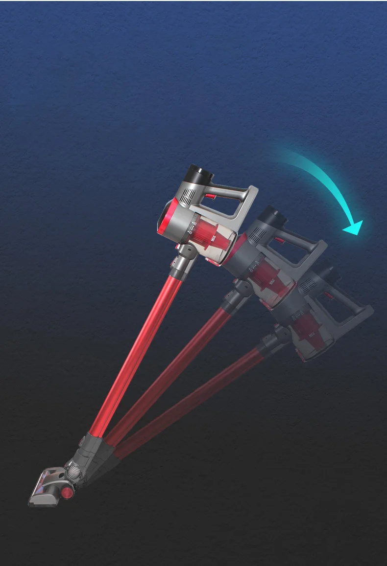 blue red purple 2 in 1Cordless Stick Wireless Vacuum Cleaner with HEPA Filter Rechargeable Low Noise Handheld Vacuum cleaner