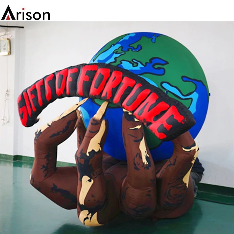 Oxford cloth big giant huge large inflatable hand inflatable fingers inflatable palm planet earth model toy
