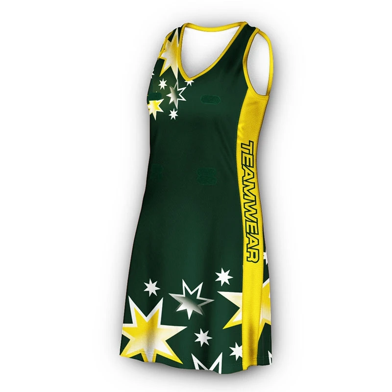 custom sexy sublimation girls women team netball bodysuit uniforms skirt kit