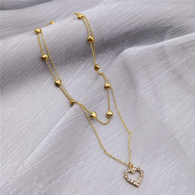 Wholesale 2021 The New Jewelry 18K pvd Gold Plated Bead Chain Necklace Necklace Card