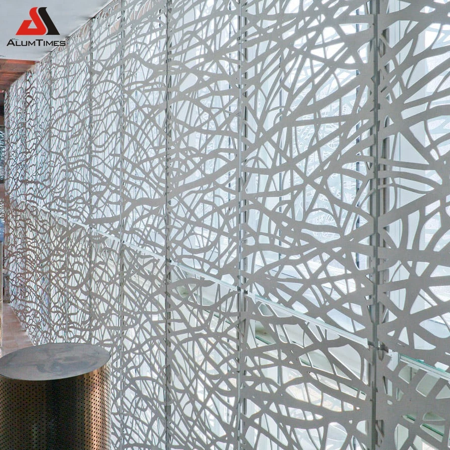 Cheap Aluminum Facade Carve Designs Metal Panels Perforated Metal Laser Cut Metal Gate Screens Mesh For Exterior Decorative