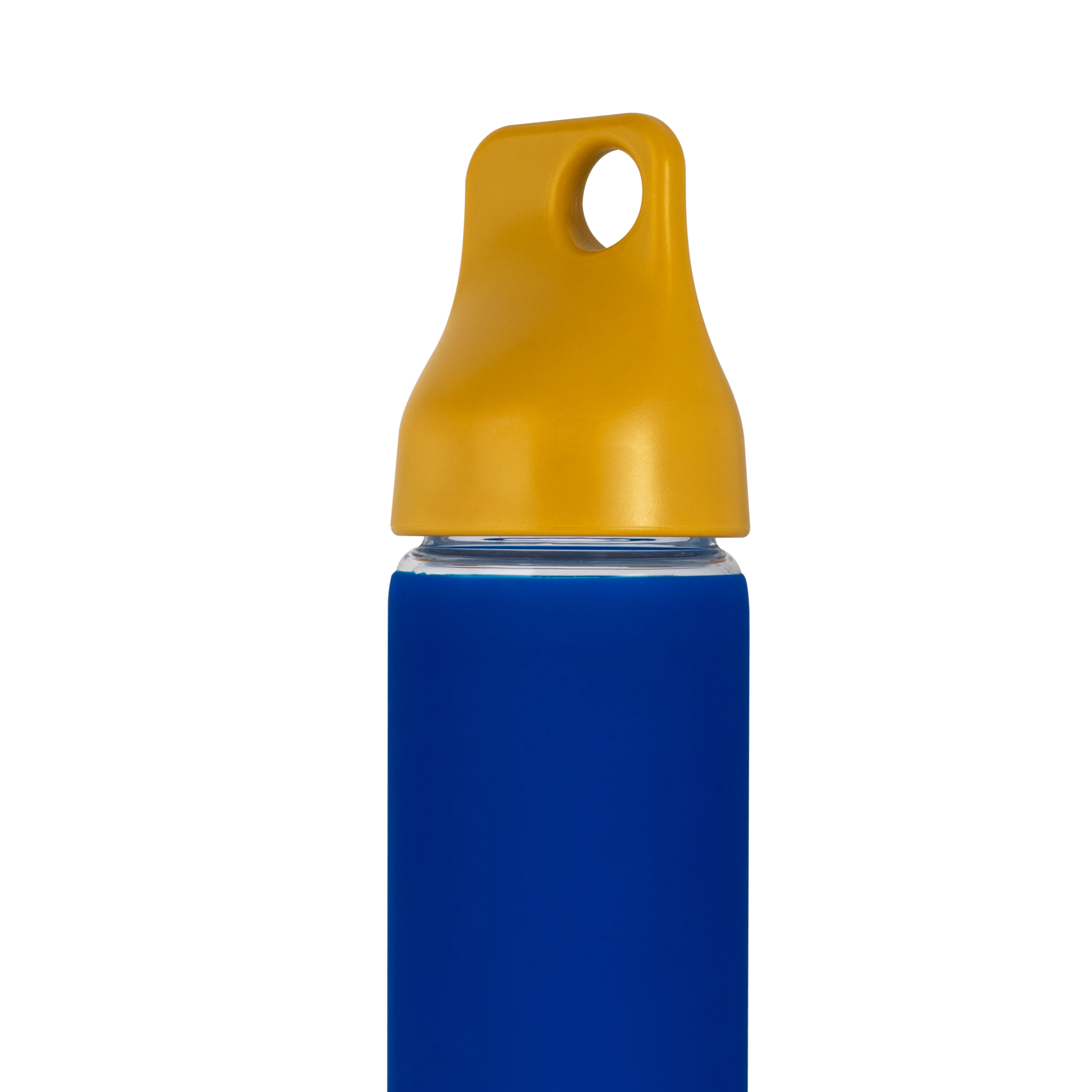 2022 colorful recycled silicone sleeve cycling sports glass water bottle