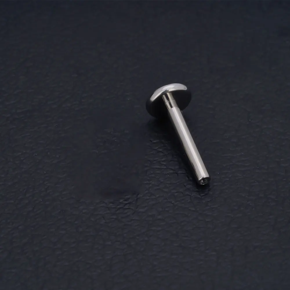 16G Ear Stud Base G23 Titanium For Labret Lip Piercing Ring Earrings Base Lip Piercing Accessory Thread Nose Stud Body Jewelry
