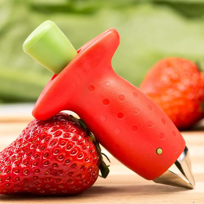 Qimeng Amazons Best Selling Products Fruit Vegetable Tools Strawberry Huller Tomato Stalks Knife Corers Remover Clip Portable
