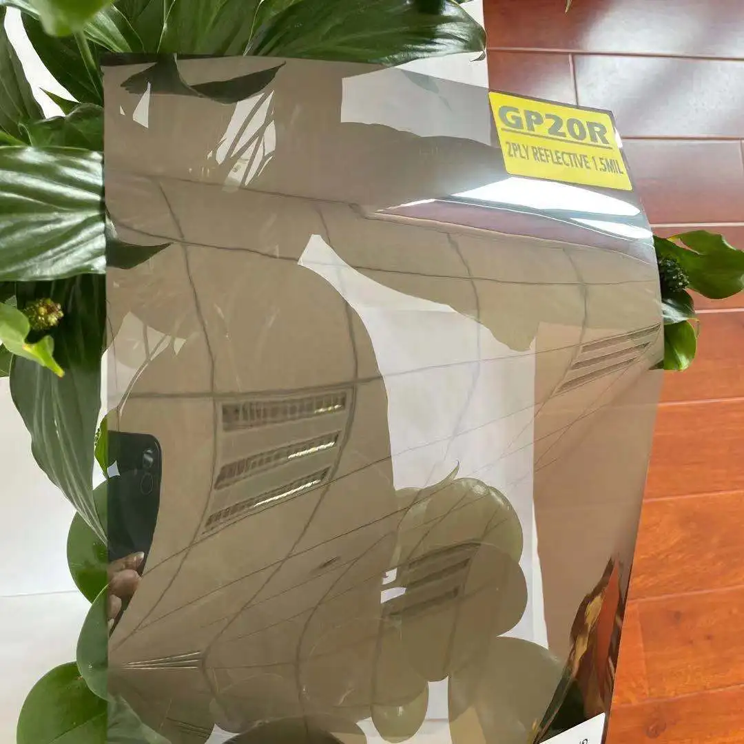 GP20R GRAPHITE VLT 20% IR 55% UV 99% MEDIUM MIRROR EFFECT CAR WINDOW TINT AUTOMOTIVE REFLECTIVE WINDOW TINT FILM