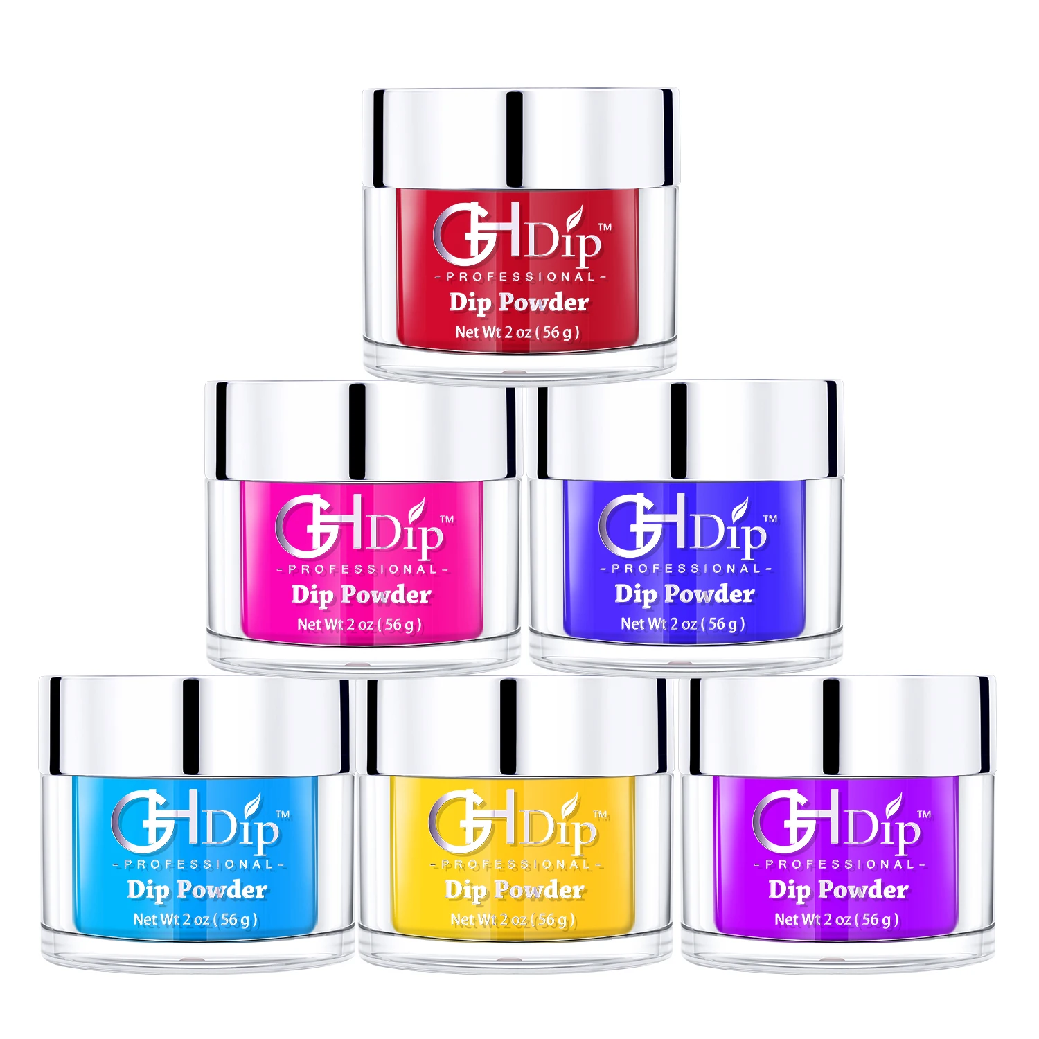 Color Glitter Nail 3 in 1 Acrylic Dipping Powder  match gel polish and nail lacquer
