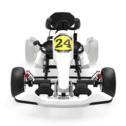 Hover board Pedal Go Kart Kit For Adults And Kids - Convert Hover board To Gokart - White - Ride on Car Toy - Europe Warehouse