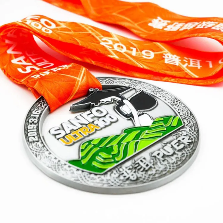 High Quality Sublimation Zinc Alloy Metal Custom Medal Sports Medal Factory Wholesale