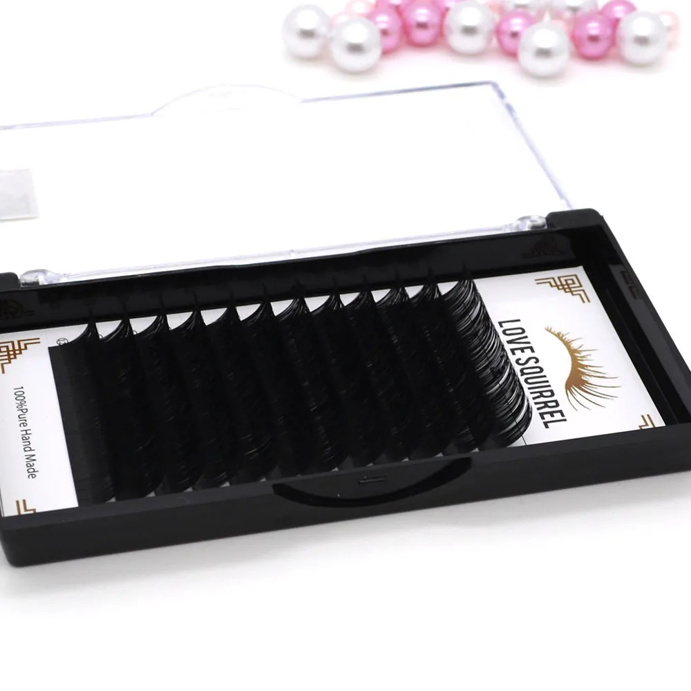 Yucagci Factory Synthetic Eyelashes Extension Individual Faux Mink Eyelash Extensiones Custom Logo Asy To Graft Classic Lashes