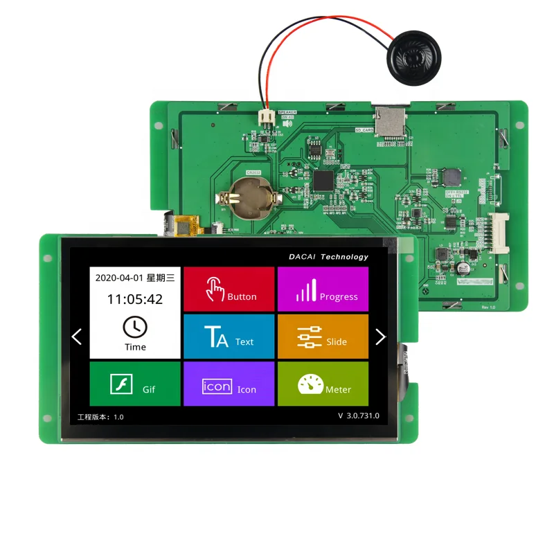 1024*600 IPS Touch Panel 7 Inch Serial Port Screen M Series Medical Grade IPS TFT LCD