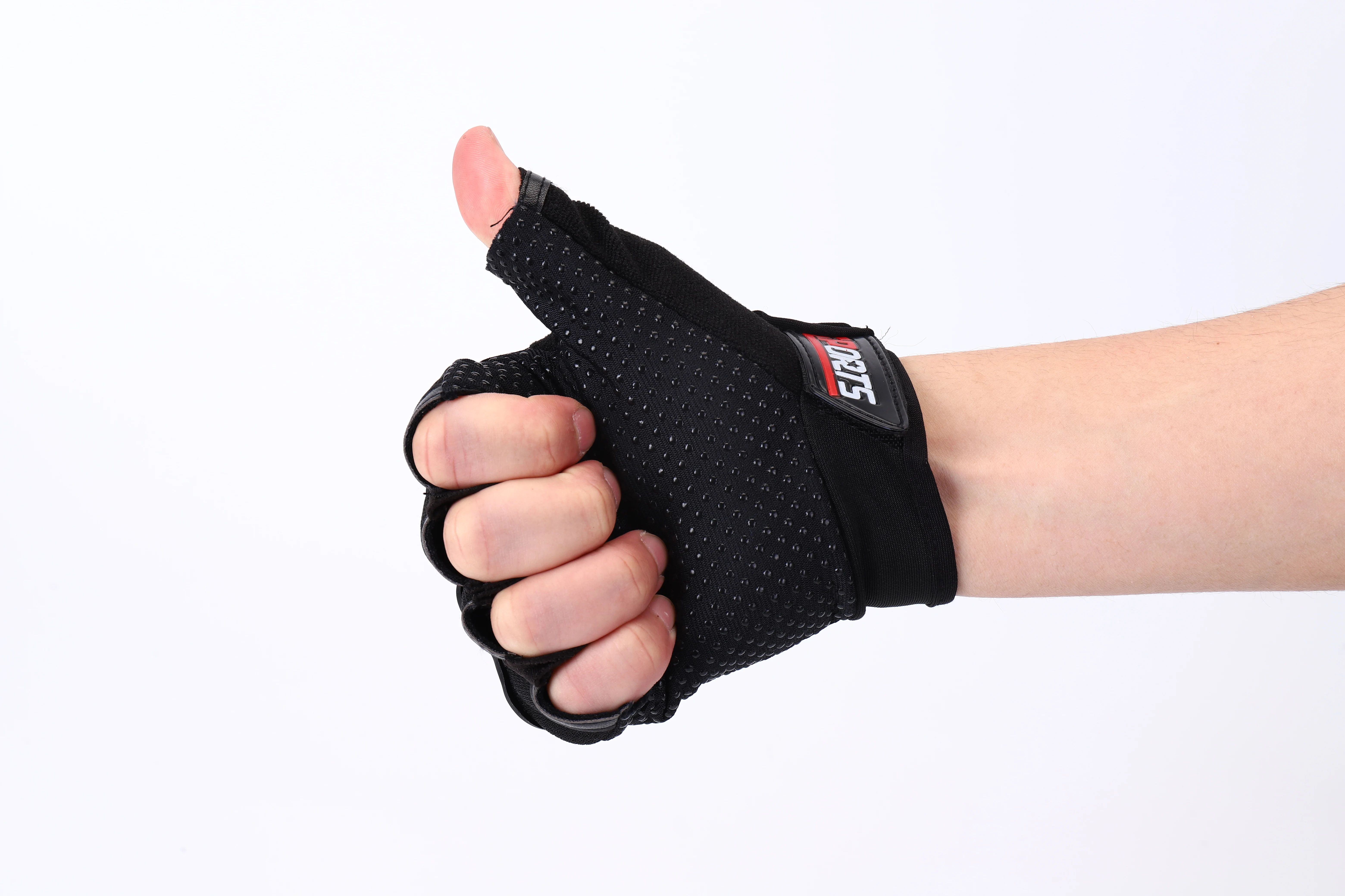 Anti-collision ABS Shell Custom Logo Half Finger Mountain Bicycle Other Sports Gloves for Bike Riding Racing