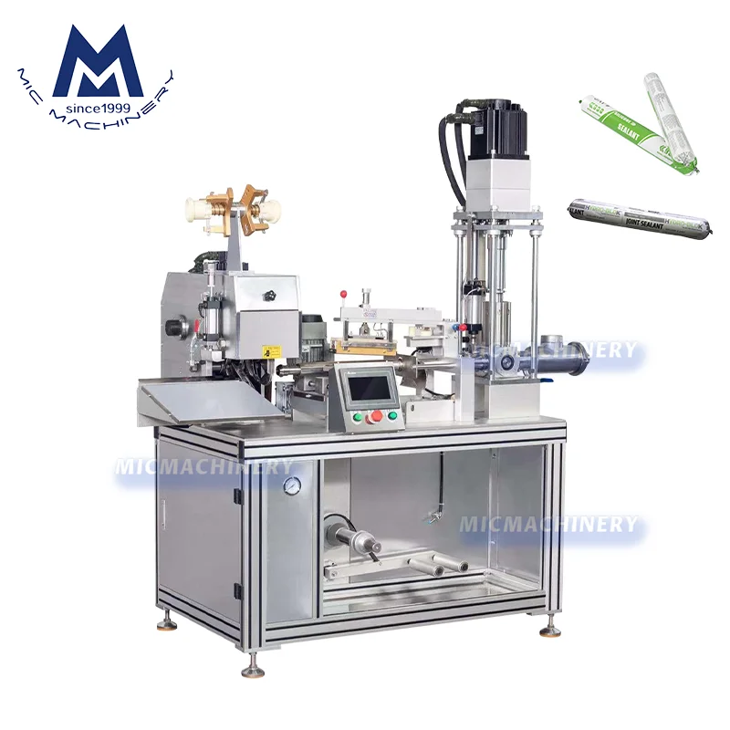 Automatic polyurethane pu 600ml sausage type silicone sealant filling machine