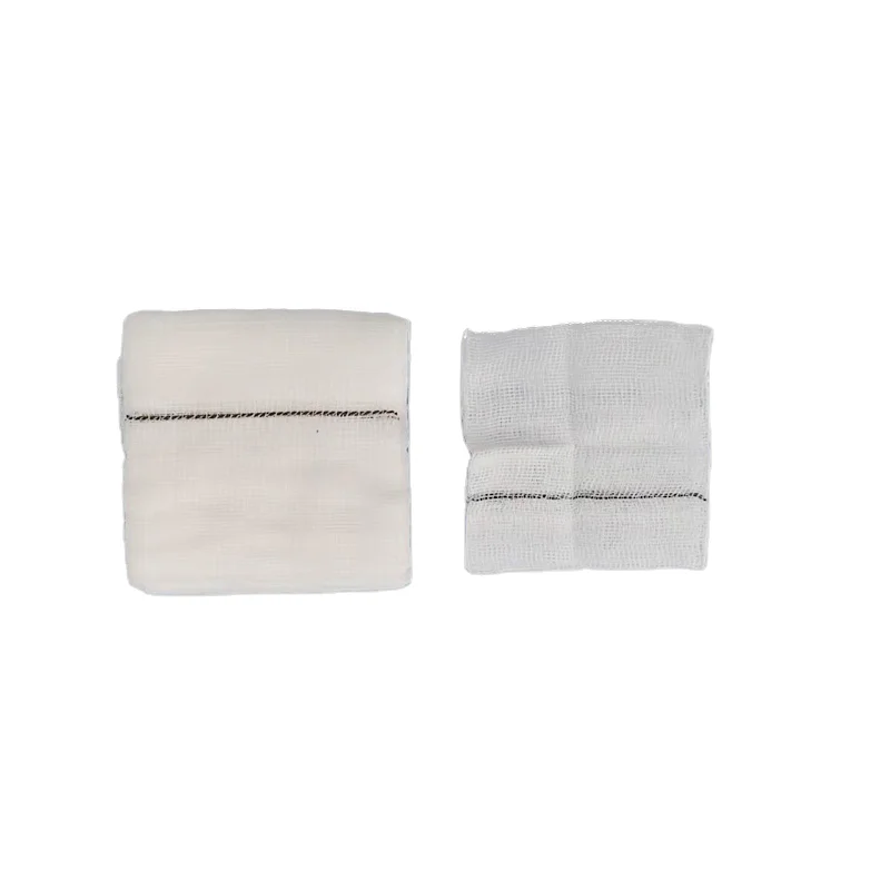 Disposable sterile gauze swab with xray 10cmx10cm 16ply gauze swabs