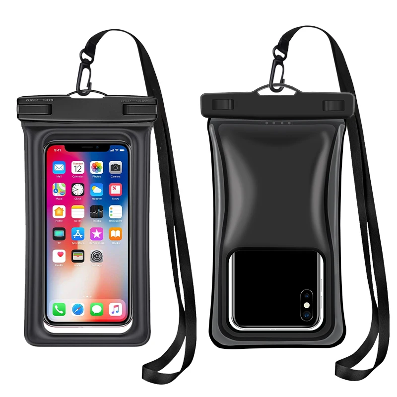 ZONYSUN New 7.5 inch Waterproof Phone Pouch TPU Double Floating Airbag Mobile Phone Waterproof Bag IPX8 Waterproof Phone Case