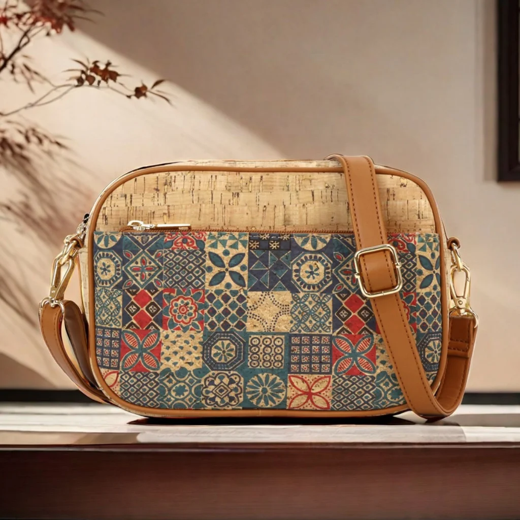 WS23 crossbody bag Chinese national wind characteristic shoulder bag Custom Design Ladies Purses Handbags Fashionable Cork