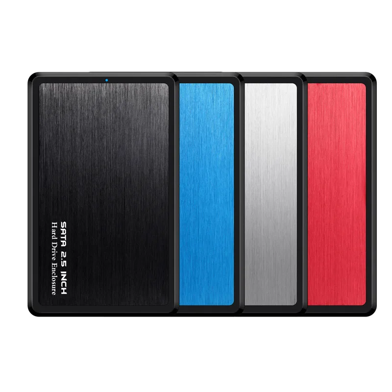 HDD Enclosure aluminum alloy material  USB 3.0 to SATA for 2.5 Inch SSD & HDD 9.5mm 7mm External Hard Drive Case