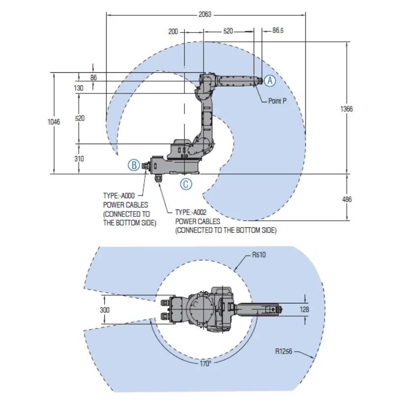 Yaskawa EPX1250 Versatile 6-Axis High-Speed Precision Painting Robot Arm/Dispensing Robot Arm with Robot Protective Suit Jacket