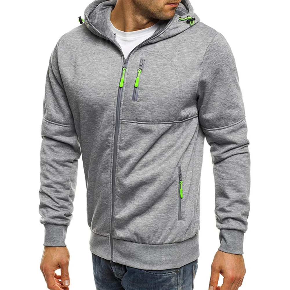 hot sell Heavyweight Embroidery jacket custom zipper hoodies Sweatshirt for men