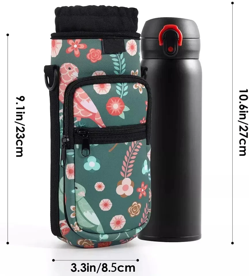 Customized Neoprene Cooler Bags Insulated Gallon Water Bottle Holder Sleeves Customized Bottle Carry Bags Drink Water Storage