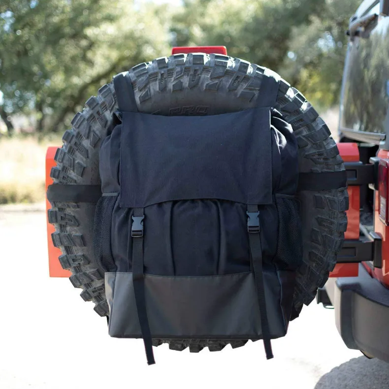 New Arrival 4X4 Custom Off-road Rear Wheel Storage Organizer Car Gear Backpack Accessories Spare Tire Trash Bag